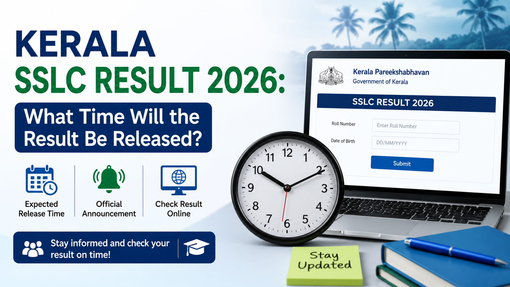Kerala SSLC Result 2026: What Time Will the Result Be Released?